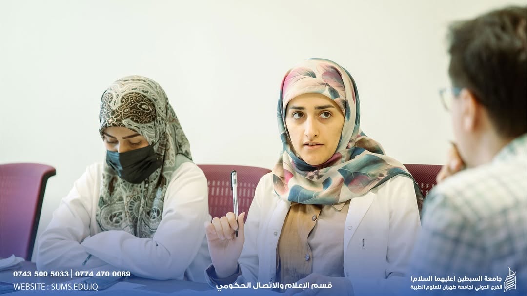 طلبة كلية التأهيل الطبي بجامعة السبطين يواصلون تدريبهم العملي في المستشفى التركي